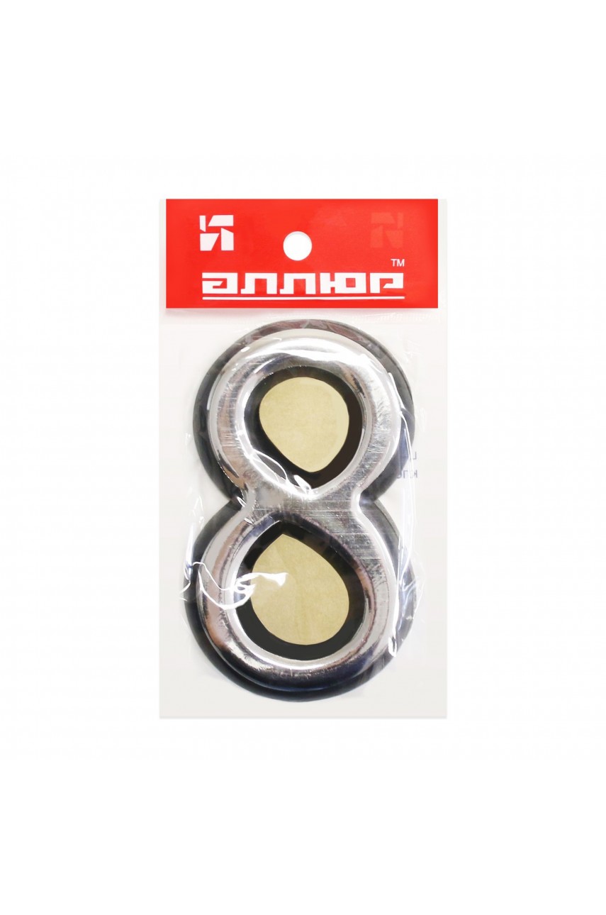 Цифра дверная АЛЛЮР пластик '8' хром