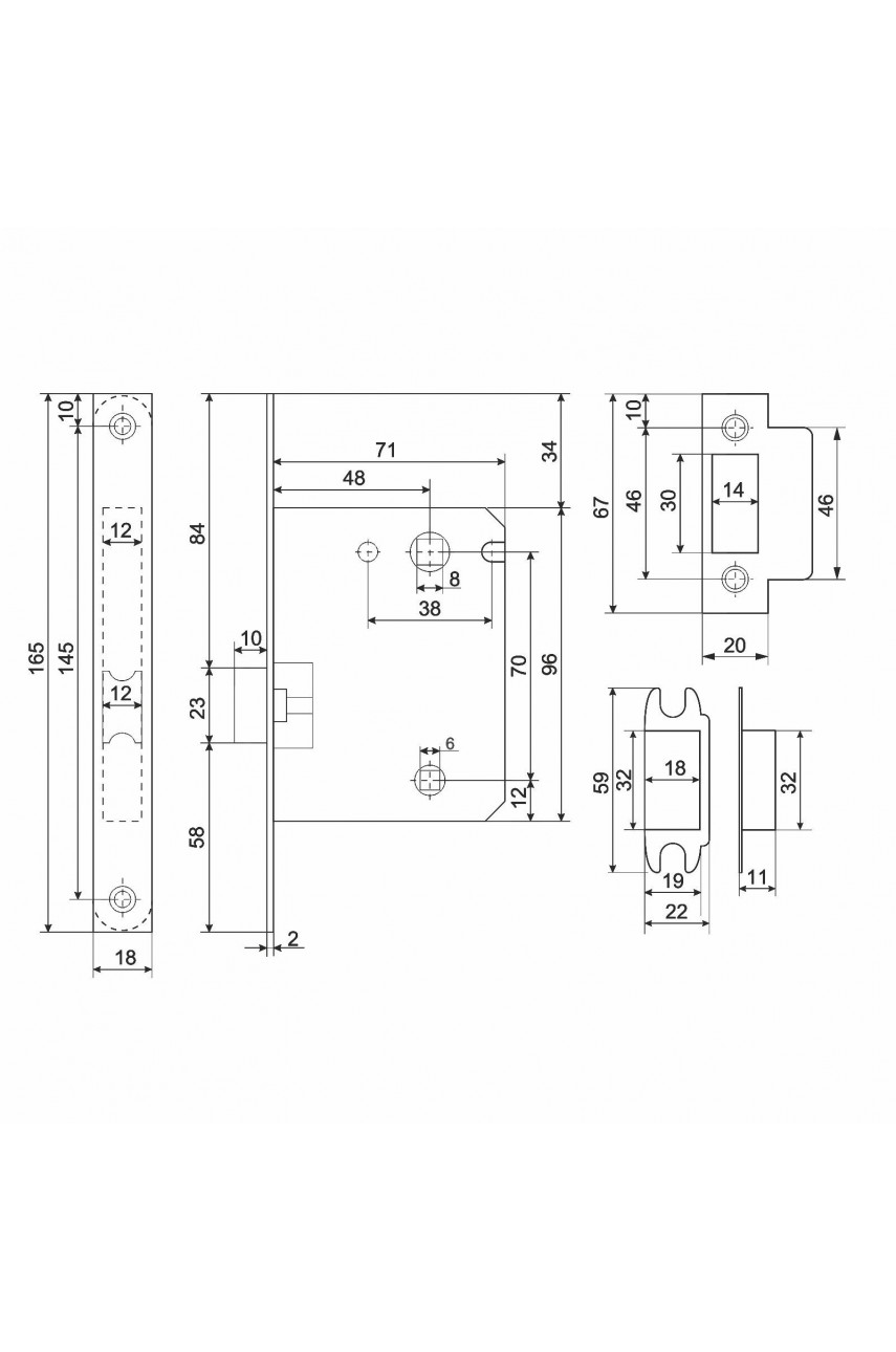 АЛЛЮР АРТ КОЛОМБО SN+L7050S SN+BK-S1 SN/CP(2380/S7050) мат.никель Комп ручка и защ с фикс