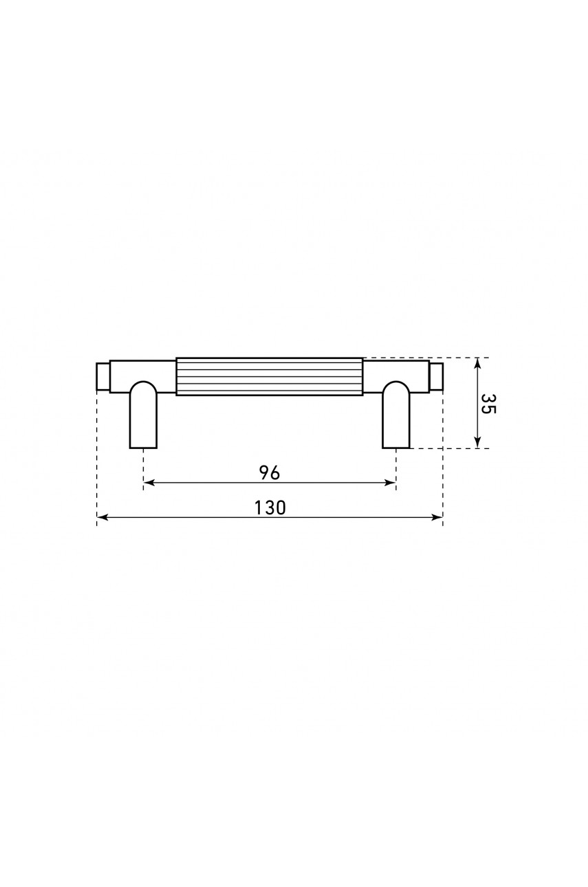 StahlBuro AP2309-96 2шт., BL черный матовый. Ручка-скоба мебельная (20, 200)
