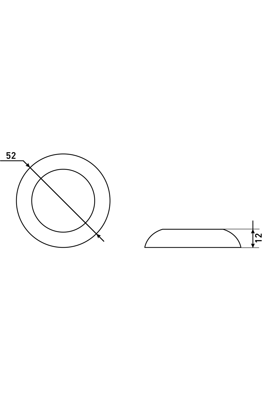 Сантехническая завертка к ручкам АЛЛЮР АРТ BK-R1 ORB(3152) темная медь (100,10)
