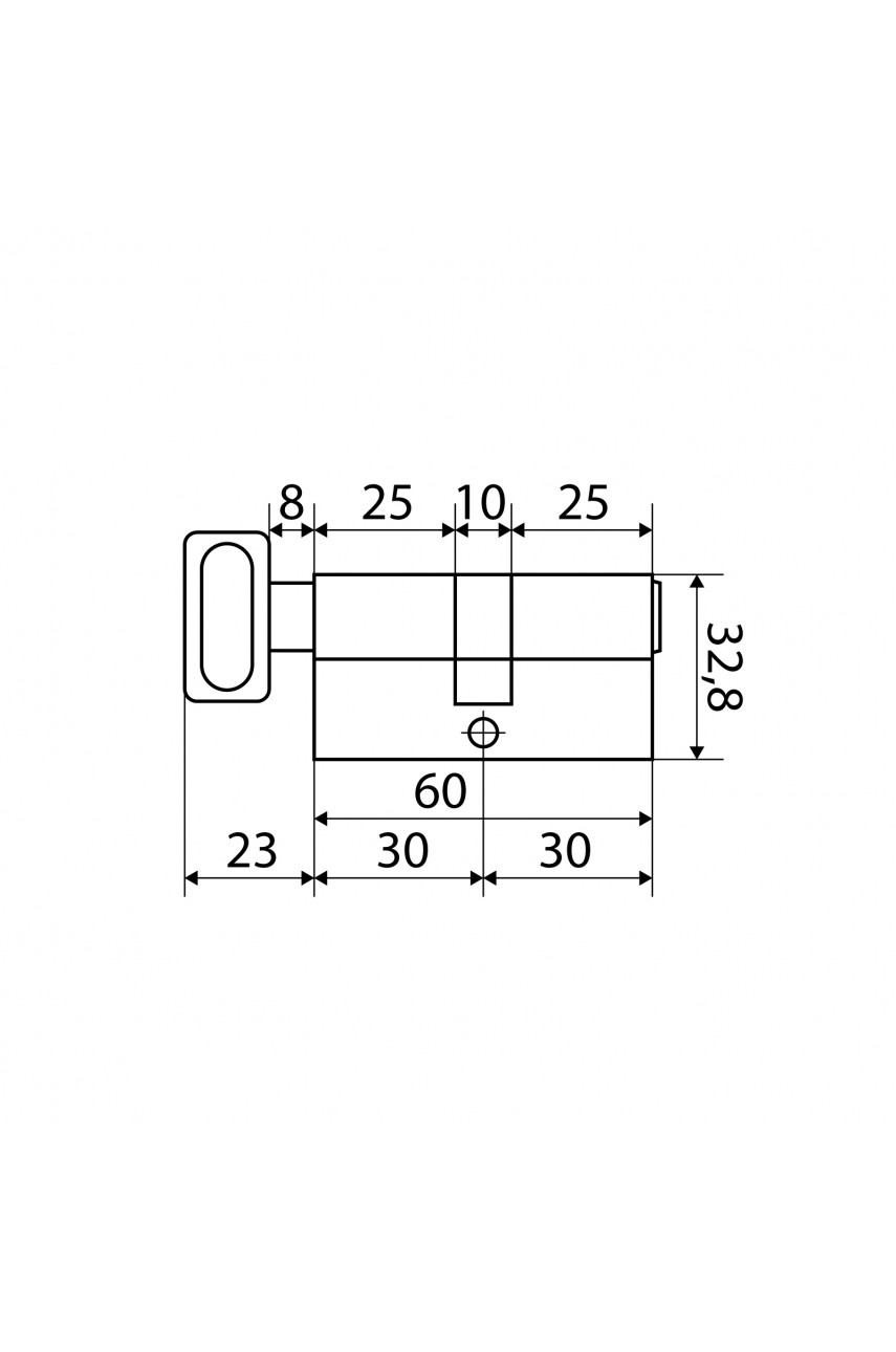 Стандарт MAX 60 (30х30В) SN 5кл перф.ключ/верт. Цилиндровый механизм(100,10)