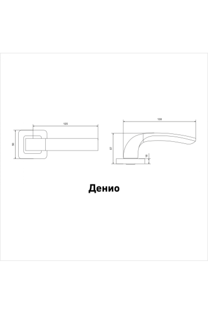 АЛЛЮР АРТ 'ДЕНИО' MAB (2230) мат.бронза Комплект ручек