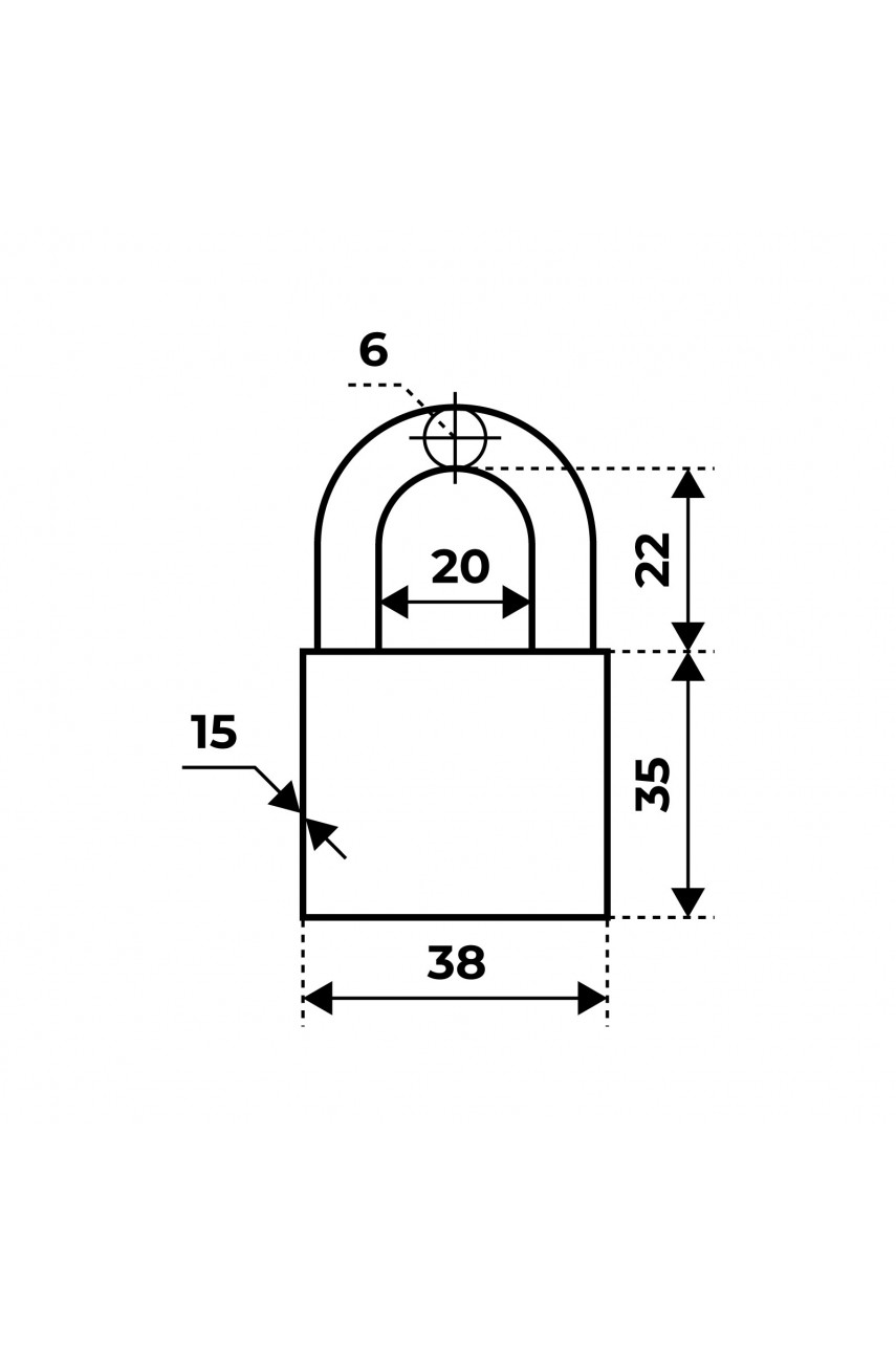 АЛЛЮР ВС1Ч-038 EXTRA d6мм 4кл. Замок навесной (144,12)