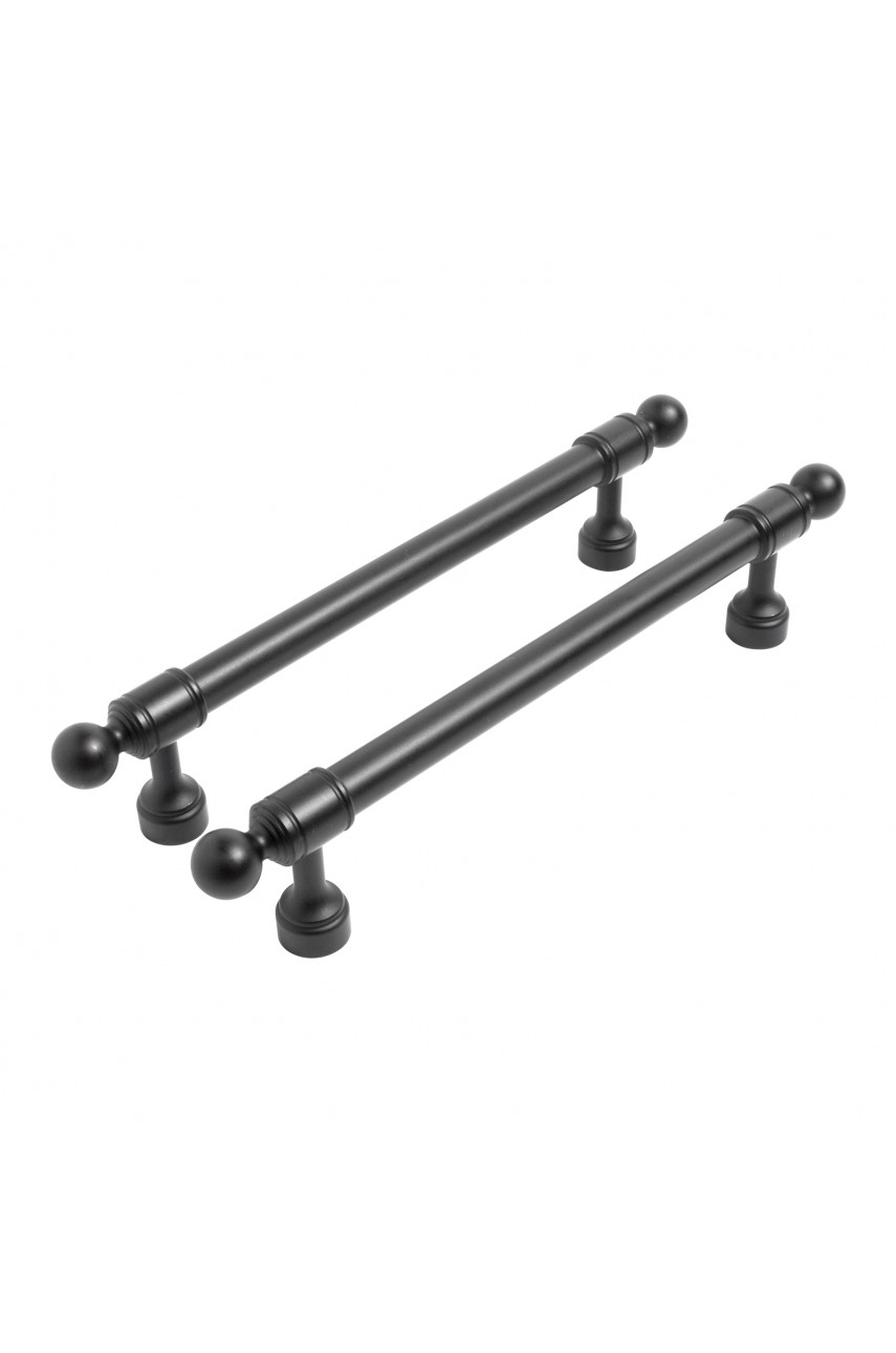StahlBuro AP2306-128 2шт., BL матовый черный. Ручка-скоба мебельная (15, 150)