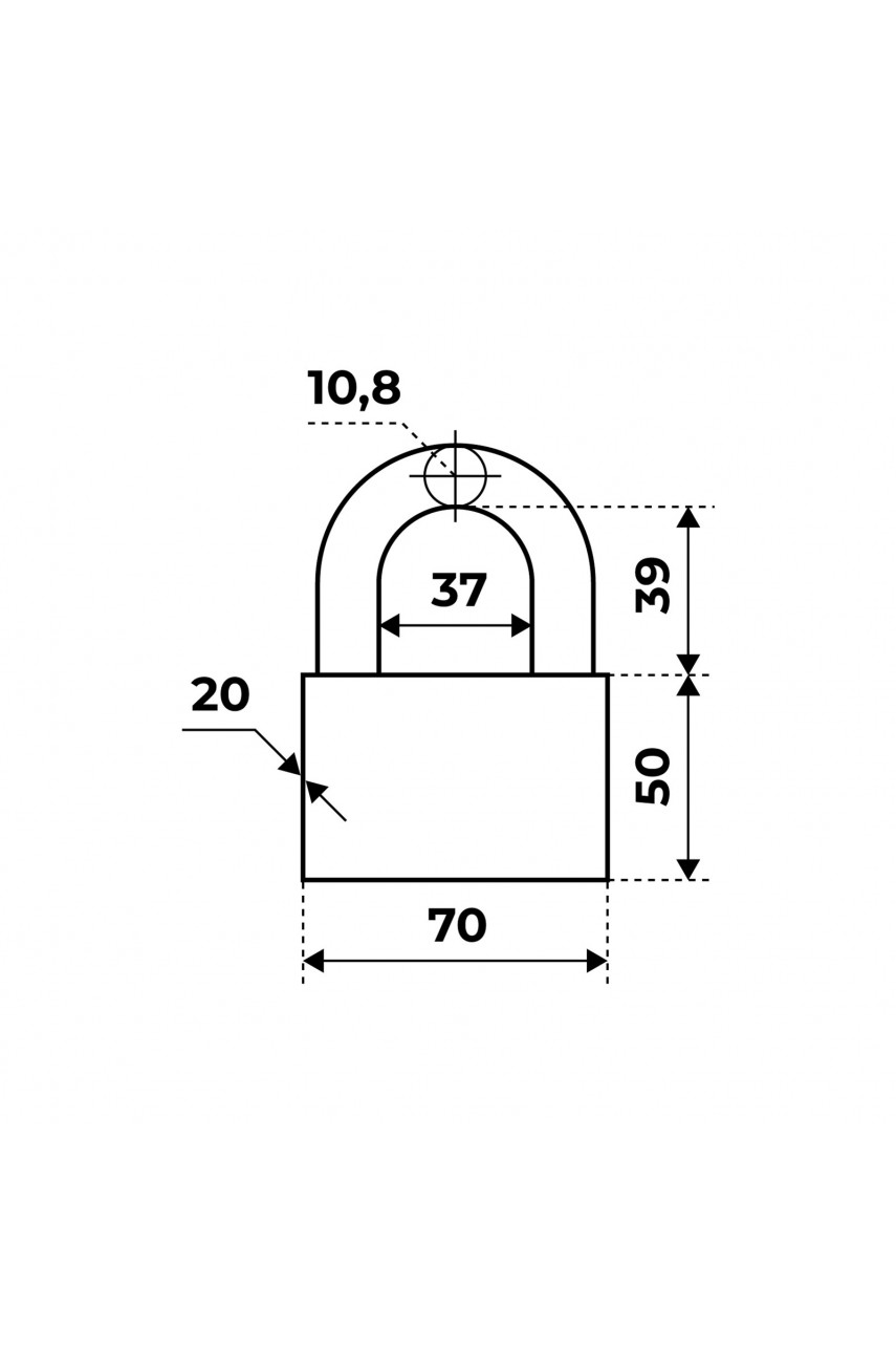 АЛЛЮР ВС1Ч-070 EXTRA d10,8мм 4кл. Замок навесной (24,12)
