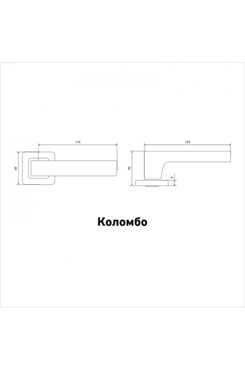 АЛЛЮР АРТ 'КОЛОМБО' MAB (2330) мат.бронза Комплект ручек