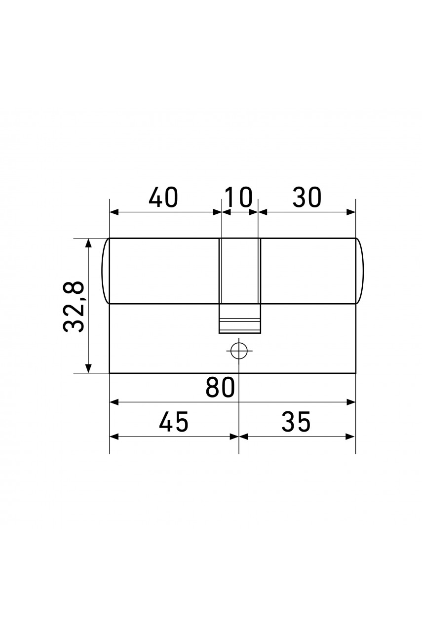 Стандарт MAX 80 (35х45) SN 5кл перф.ключ/ключ Цилиндровый механизм