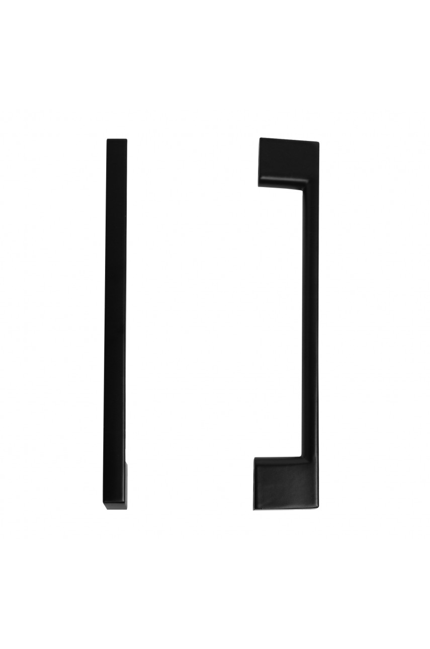 StahlBuro A302-128 2шт., BL матовый черный. Ручка-скоба мебельная (15, 150)