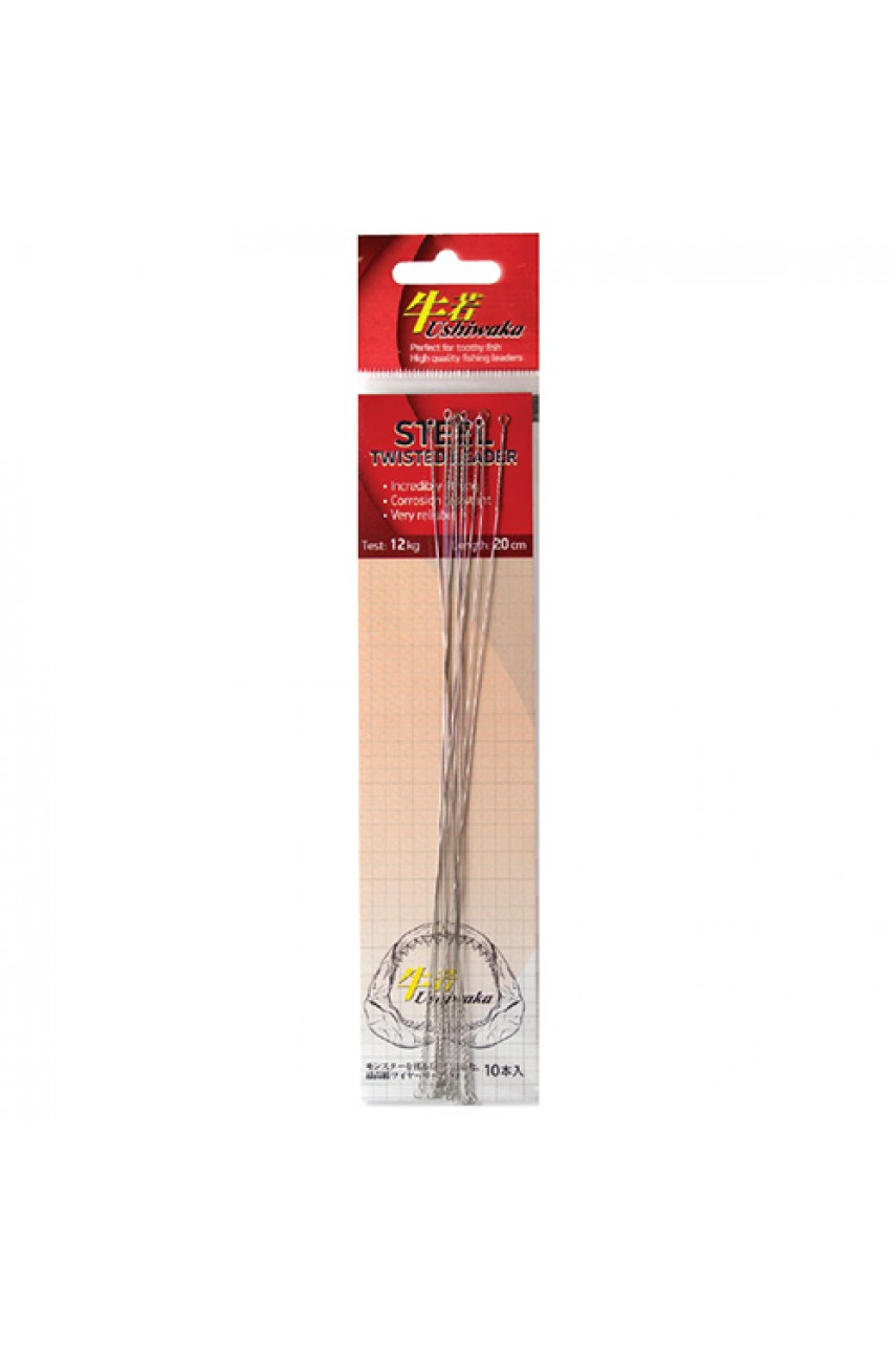 Поводок Ushiwaka Steel Twisted UST2015, 15кг/20см, 10шт
