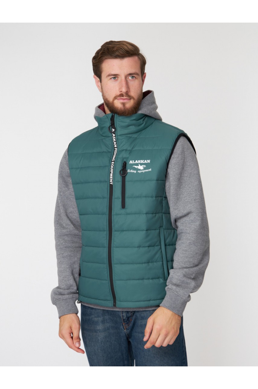 Жилет Alaskan Juneau Vest Green   S утепл.стеганый