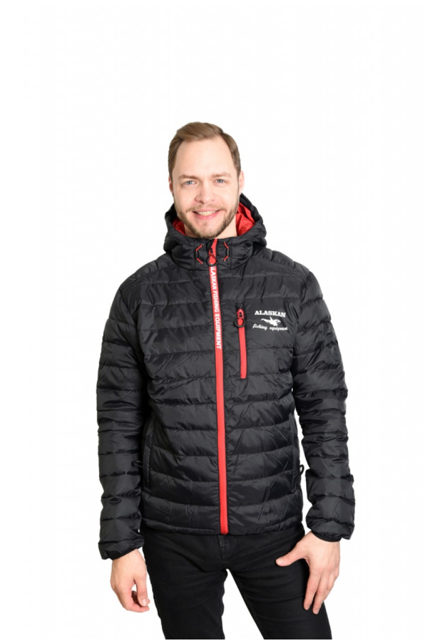 Куртка Alaskan Juneau Black XL утепленная стеганая черный /красный