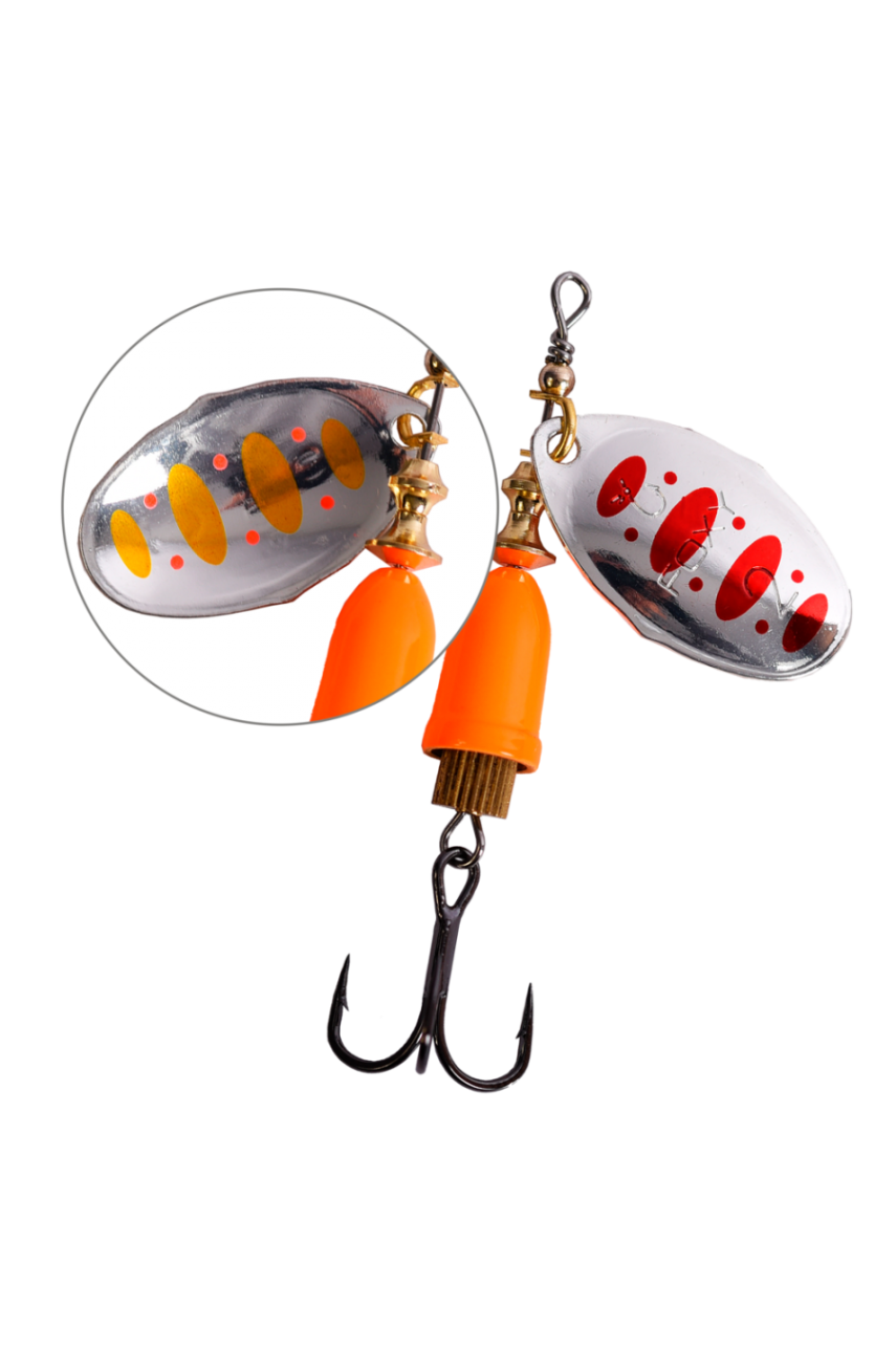 Блесна вращающаяся LureMax Foxy-4 16гр. 004/Or