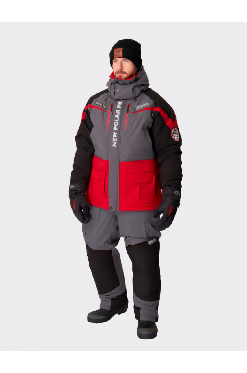 Костюм зимний Alaskan NewPolar M11 XXL красн/сер/черн (куртка+полукомб.)