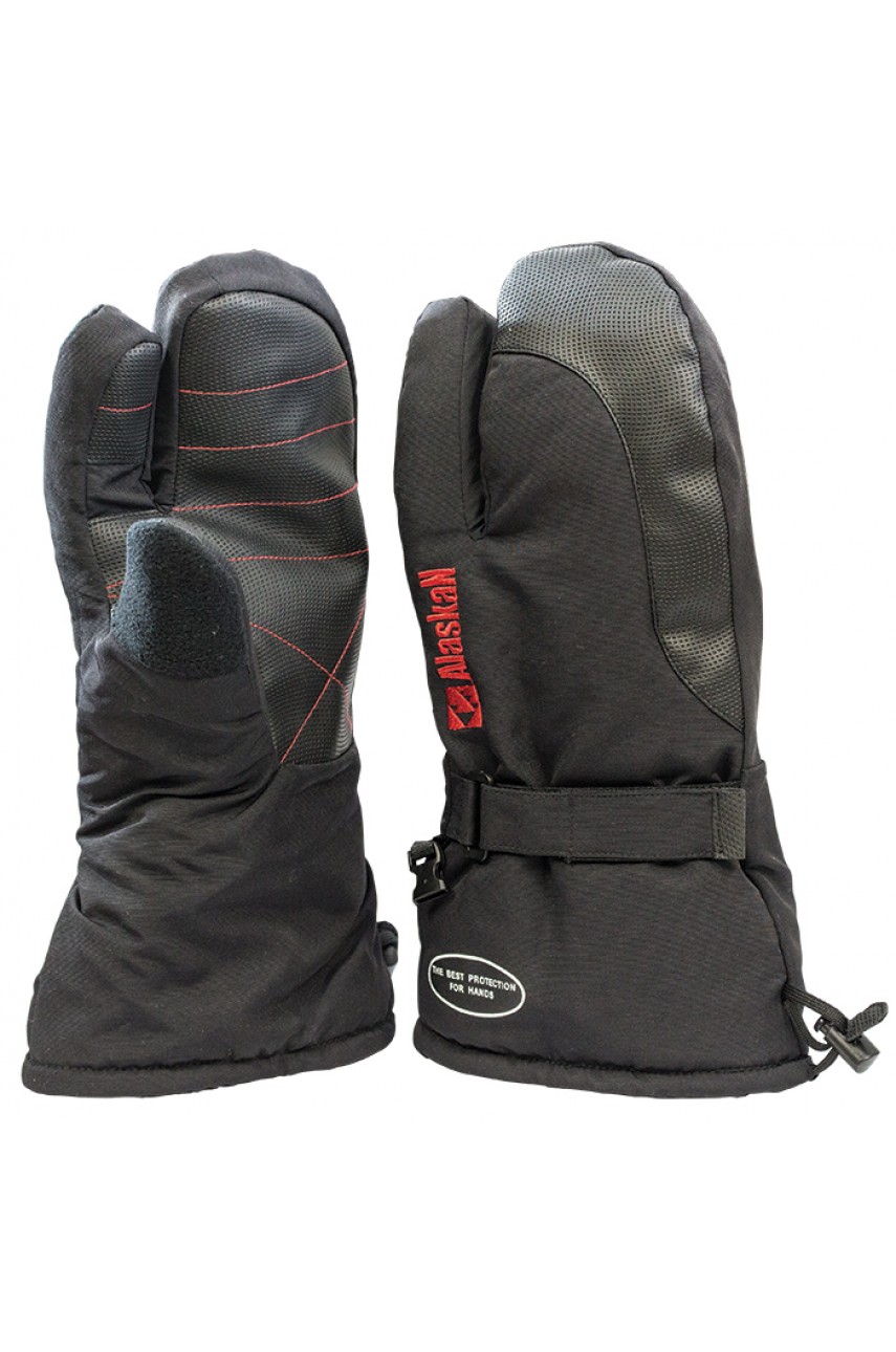 Варежки Alaskan Two Fingers  L (AWGTFBL) черн.