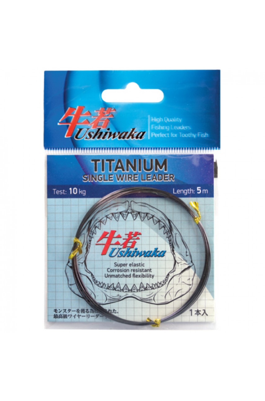 Поводочный материал Ushiwaka Titanium Single Wire, 25кг 5м