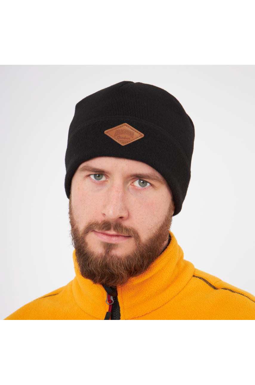 Шапка Alaskan Outdoor флис черный (AH10142)