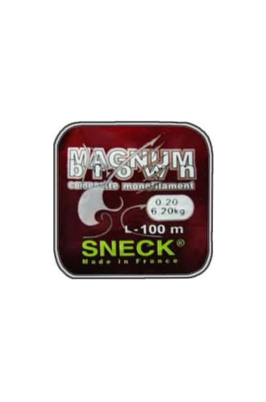 Леска моно. Sneck Magnum Brown d.0,30 100м