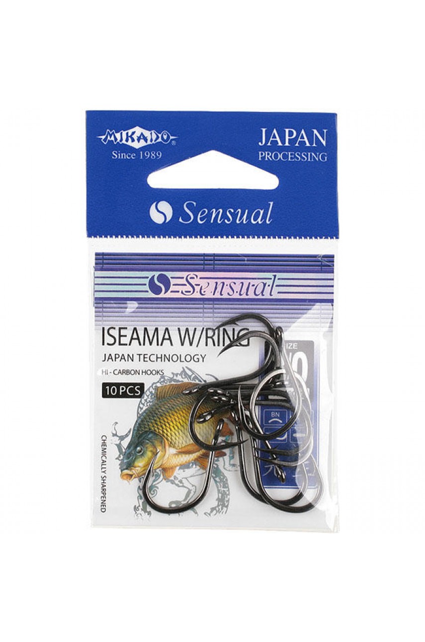 Крючки Mikado SENSUAL - ISEAMA W/RING № 6 BN (с ушком) ( 10 шт.)