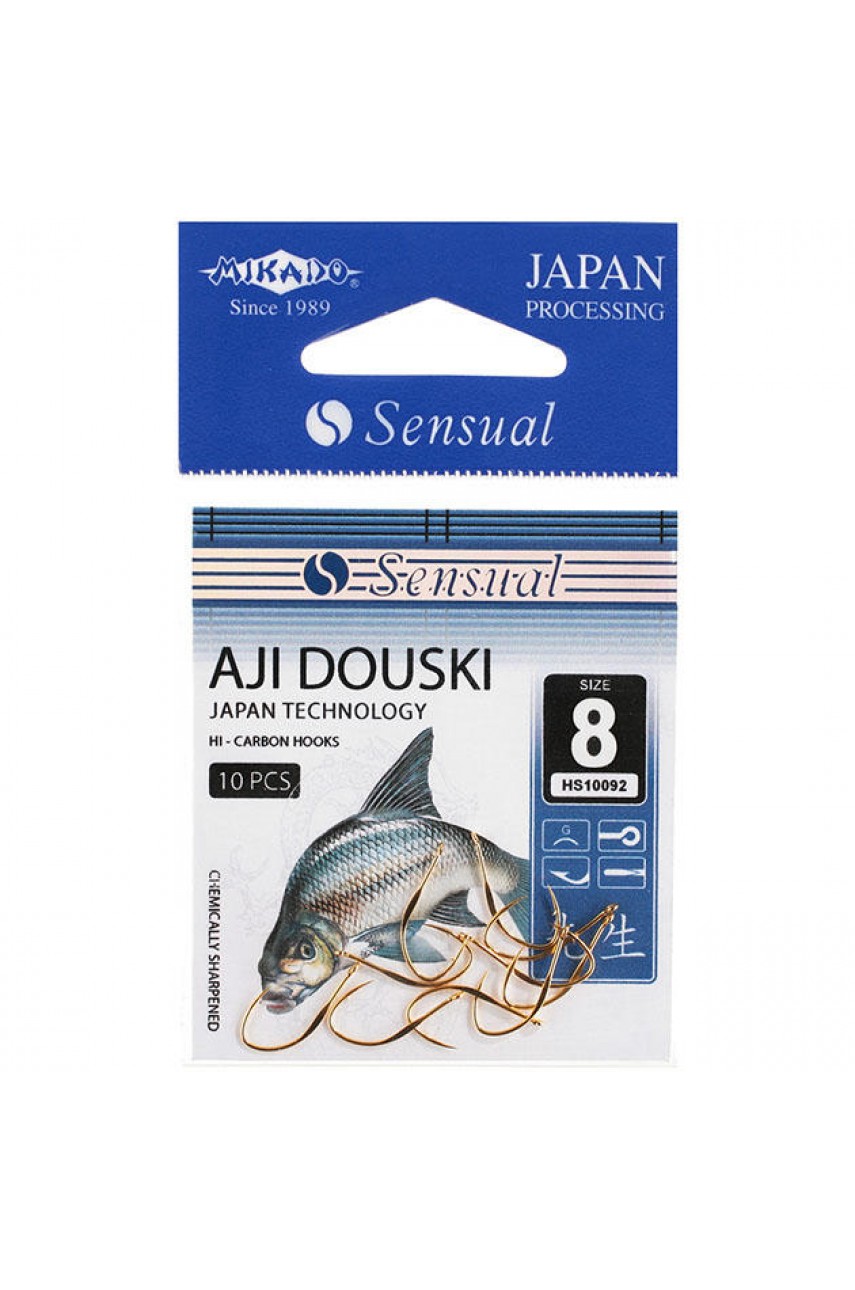 Крючки Mikado SENSUAL - AJI DOUSKI W/RING № 14 G (с ушком) ( 10 шт.)