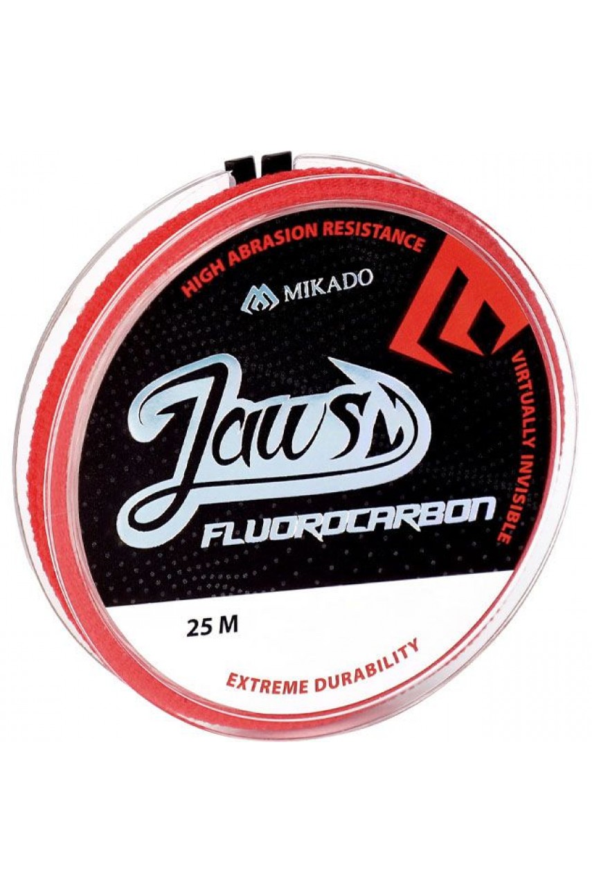 Леска флюрокарбоновая Mikado JAWS FLUOROCARBON 0,40 (25 м) - 11.37 кг. модель ZFLJ01-040-25 от Mikado