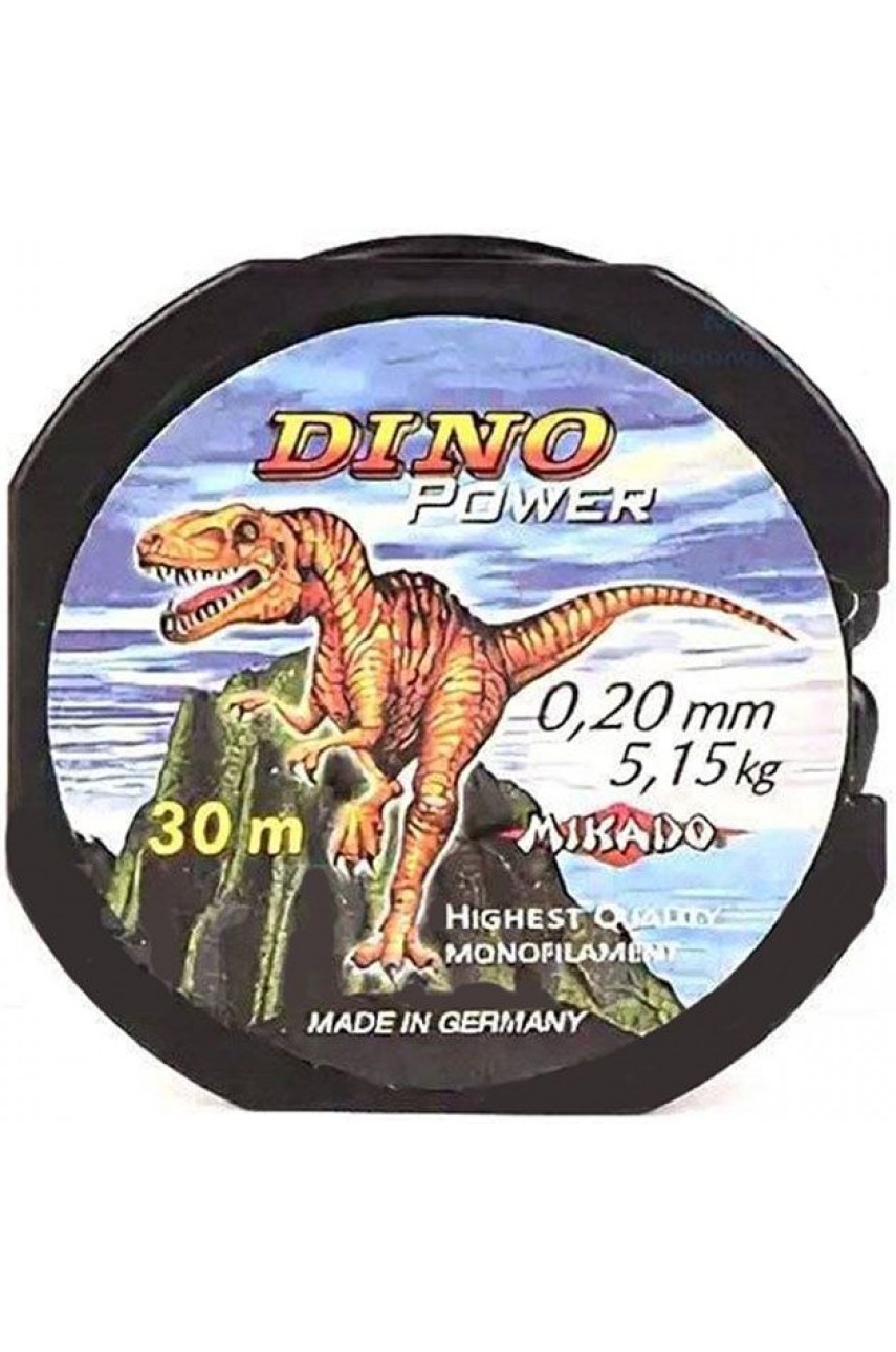 Леска мононить Mikado DINO POWER 0.14 (30 м) - 3.00 кг. модель ZIC-014-P от Mikado