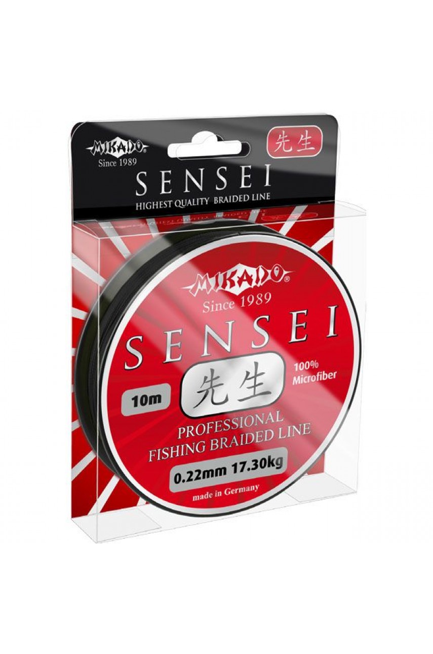 Плетеный шнур Mikado SENSEI 0,12 black (10 м) - 8.70 кг. модель Z11B-012 от Mikado
