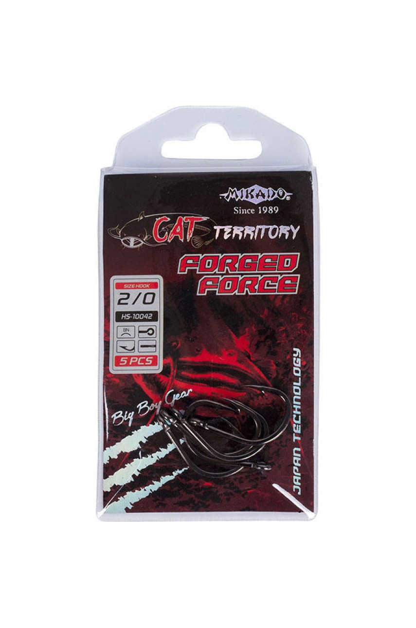 Крючки Mikado CAT TERRITORY - FORGED FORCE № 6/0 BN (3 шт.)