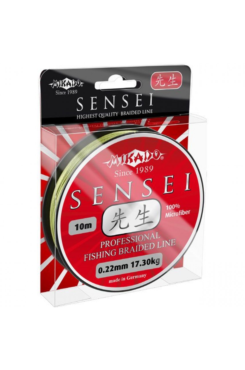 Плетеный шнур Mikado SENSEI 0,16 green (10 м) - 12.30 кг. модель Z11G-016 от Mikado