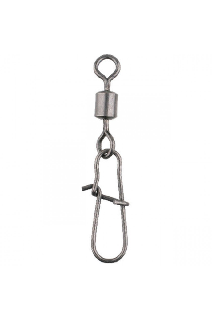 Застежка с роликовым вертлюжком Mikado Fastlock № 10.  тест 12 кг. (12 шт.)